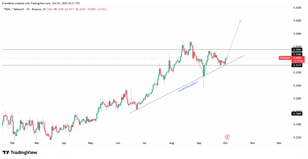 Tron&rsquo;s tight supply sets stage for $0.40 &ndash; But TRX faces THIS test